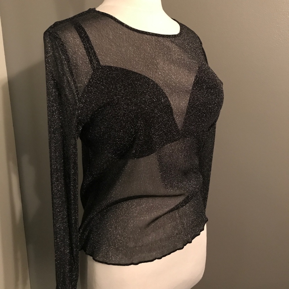 Victoria's Secret shimmer mesh top